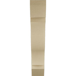 Ekena Millwork - BKTUR055X26X30FST06RCPR - Timberthane Faux Wood Funston Style Bracket, Slat Ends, 5 1/2"W x 26"D x 30"H, Primed Tan