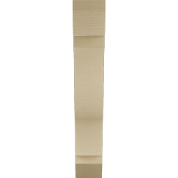 Ekena Millwork - BKTUR055X26X34FST06RCPR - Timberthane Faux Wood Funston Style Bracket, Slat Ends, 5 1/2"W x 26"D x 34"H, Primed Tan