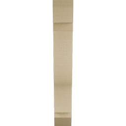 Ekena Millwork - BKTUR055X26X38FST06RCPR - Timberthane Faux Wood Funston Style Bracket, Slat Ends, 5 1/2"W x 26"D x 38"H, Primed Tan