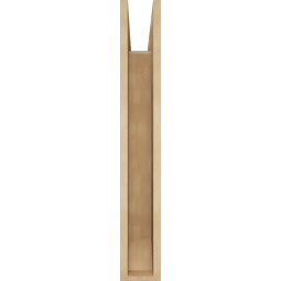 Ekena Millwork - BKTUR055X26X38FST06RCPR - Timberthane Faux Wood Funston Style Bracket, Slat Ends, 5 1/2"W x 26"D x 38"H, Primed Tan