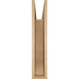Ekena Millwork - BKTUR055X28X28FST06RCPR - Timberthane Faux Wood Funston Style Bracket, Slat Ends, 5 1/2"W x 28"D x 28"H, Primed Tan