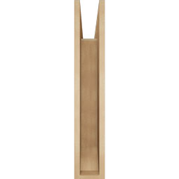 Ekena Millwork - BKTUR055X28X32FST06RCPR - Timberthane Faux Wood Funston Style Bracket, Slat Ends, 5 1/2"W x 28"D x 32"H, Primed Tan