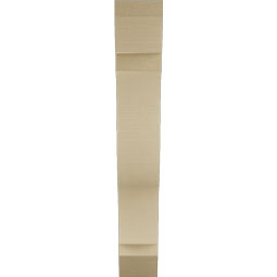Ekena Millwork - BKTUR055X28X36FST06RCPR - Timberthane Faux Wood Funston Style Bracket, Slat Ends, 5 1/2"W x 28"D x 36"H, Primed Tan