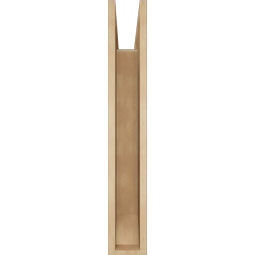Ekena Millwork - BKTUR055X28X36FST06RCPR - Timberthane Faux Wood Funston Style Bracket, Slat Ends, 5 1/2"W x 28"D x 36"H, Primed Tan