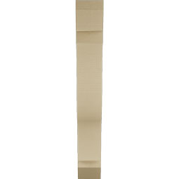 Ekena Millwork - BKTUR055X28X40FST06RCPR - Timberthane Faux Wood Funston Style Bracket, Slat Ends, 5 1/2"W x 28"D x 40"H, Primed Tan