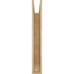Ekena Millwork - BKTUR055X28X40FST06RCPR - Timberthane Faux Wood Funston Style Bracket, Slat Ends, 5 1/2"W x 28"D x 40"H, Primed Tan