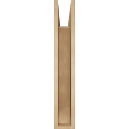 Ekena Millwork - BKTUR055X30X34FST06RCPR - Timberthane Faux Wood Funston Style Bracket, Slat Ends, 5 1/2"W x 30"D x 34"H, Primed Tan