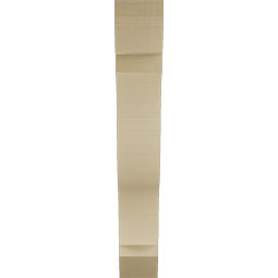 Ekena Millwork - BKTUR055X30X36FST06RCPR - Timberthane Faux Wood Funston Style Bracket, Slat Ends, 5 1/2"W x 30"D x 36"H, Primed Tan
