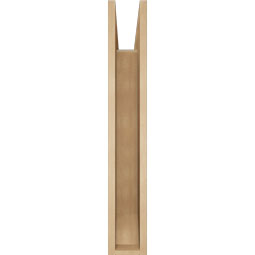 Ekena Millwork - BKTUR055X30X36FST06RCPR - Timberthane Faux Wood Funston Style Bracket, Slat Ends, 5 1/2"W x 30"D x 36"H, Primed Tan