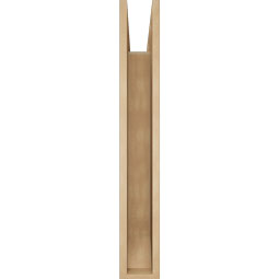 Ekena Millwork - BKTUR055X30X38FST06RCPR - Timberthane Faux Wood Funston Style Bracket, Slat Ends, 5 1/2"W x 30"D x 38"H, Primed Tan