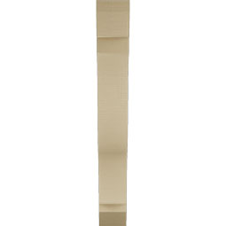 Ekena Millwork - BKTUR055X30X42FST06RCPR - Timberthane Faux Wood Funston Style Bracket, Slat Ends, 5 1/2"W x 30"D x 42"H, Primed Tan