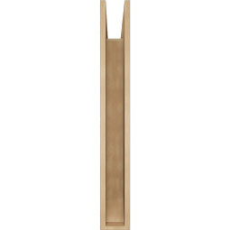 Ekena Millwork - BKTUR055X30X42FST06RCPR - Timberthane Faux Wood Funston Style Bracket, Slat Ends, 5 1/2"W x 30"D x 42"H, Primed Tan