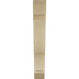 Ekena Millwork - BKTUR055X32X38FST06RCPR - Timberthane Faux Wood Funston Style Bracket, Slat Ends, 5 1/2"W x 32"D x 38"H, Primed Tan