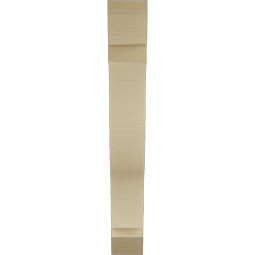 Ekena Millwork - BKTUR055X32X40FST06RCPR - Timberthane Faux Wood Funston Style Bracket, Slat Ends, 5 1/2"W x 32"D x 40"H, Primed Tan