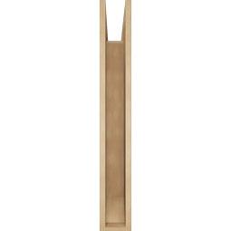Ekena Millwork - BKTUR055X32X40FST06RCPR - Timberthane Faux Wood Funston Style Bracket, Slat Ends, 5 1/2"W x 32"D x 40"H, Primed Tan
