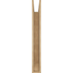 Ekena Millwork - BKTUR055X32X44FST06RCPR - Timberthane Faux Wood Funston Style Bracket, Slat Ends, 5 1/2"W x 32"D x 44"H, Primed Tan