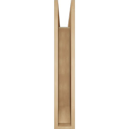 Ekena Millwork - BKTUR055X34X34FST06RCPR - Timberthane Faux Wood Funston Style Bracket, Slat Ends, 5 1/2"W x 34"D x 34"H, Primed Tan