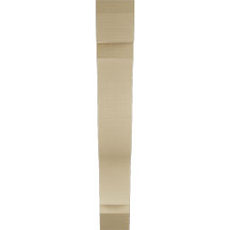 Ekena Millwork - BKTUR055X34X38FST06RCPR - Timberthane Faux Wood Funston Style Bracket, Slat Ends, 5 1/2"W x 34"D x 38"H, Primed Tan