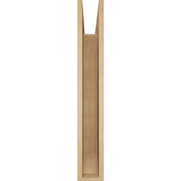 Ekena Millwork - BKTUR055X34X38FST06RCPR - Timberthane Faux Wood Funston Style Bracket, Slat Ends, 5 1/2"W x 34"D x 38"H, Primed Tan