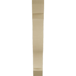 Ekena Millwork - BKTUR055X34X40FST06RCPR - Timberthane Faux Wood Funston Style Bracket, Slat Ends, 5 1/2"W x 34"D x 40"H, Primed Tan