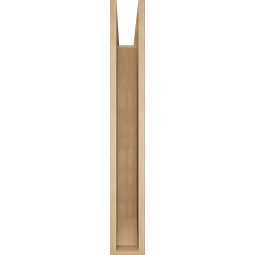 Ekena Millwork - BKTUR055X34X40FST06RCPR - Timberthane Faux Wood Funston Style Bracket, Slat Ends, 5 1/2"W x 34"D x 40"H, Primed Tan