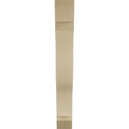 Ekena Millwork - BKTUR055X34X42FST06RCPR - Timberthane Faux Wood Funston Style Bracket, Slat Ends, 5 1/2"W x 34"D x 42"H, Primed Tan