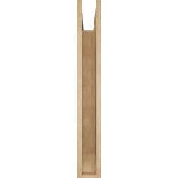 Ekena Millwork - BKTUR055X34X42FST06RCPR - Timberthane Faux Wood Funston Style Bracket, Slat Ends, 5 1/2"W x 34"D x 42"H, Primed Tan