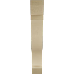 Ekena Millwork - BKTUR055X36X36FST06RCPR - Timberthane Faux Wood Funston Style Bracket, Slat Ends, 5 1/2"W x 36"D x 36"H, Primed Tan