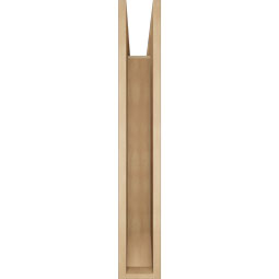Ekena Millwork - BKTUR055X36X36FST06RCPR - Timberthane Faux Wood Funston Style Bracket, Slat Ends, 5 1/2"W x 36"D x 36"H, Primed Tan