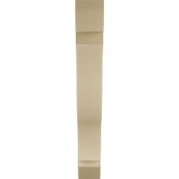 Ekena Millwork - BKTUR055X36X40FST06RCPR - Timberthane Faux Wood Funston Style Bracket, Slat Ends, 5 1/2"W x 36"D x 40"H, Primed Tan