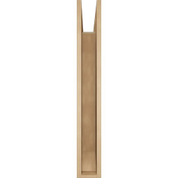 Ekena Millwork - BKTUR055X36X40FST06RCPR - Timberthane Faux Wood Funston Style Bracket, Slat Ends, 5 1/2"W x 36"D x 40"H, Primed Tan