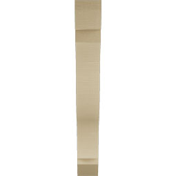 Ekena Millwork - BKTUR055X36X42FST06RCPR - Timberthane Faux Wood Funston Style Bracket, Slat Ends, 5 1/2"W x 36"D x 42"H, Primed Tan