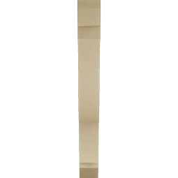 Ekena Millwork - BKTUR055X36X48FST06RCPR - Timberthane Faux Wood Funston Style Bracket, Slat Ends, 5 1/2"W x 36"D x 48"H, Primed Tan