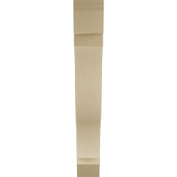 Ekena Millwork - BKTUR055X38X38FST06RCPR - Timberthane Faux Wood Funston Style Bracket, Slat Ends, 5 1/2"W x 38"D x 38"H, Primed Tan