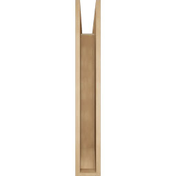 Ekena Millwork - BKTUR055X38X38FST06RCPR - Timberthane Faux Wood Funston Style Bracket, Slat Ends, 5 1/2"W x 38"D x 38"H, Primed Tan