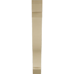 Ekena Millwork - BKTUR055X38X44FST06RCPR - Timberthane Faux Wood Funston Style Bracket, Slat Ends, 5 1/2"W x 38"D x 44"H, Primed Tan