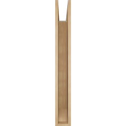 Ekena Millwork - BKTUR055X38X44FST06RCPR - Timberthane Faux Wood Funston Style Bracket, Slat Ends, 5 1/2"W x 38"D x 44"H, Primed Tan