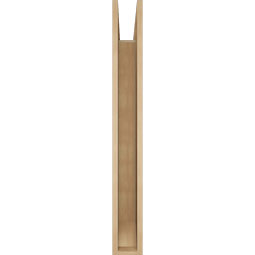 Ekena Millwork - BKTUR055X38X46FST06RCPR - Timberthane Faux Wood Funston Style Bracket, Slat Ends, 5 1/2"W x 38"D x 46"H, Primed Tan