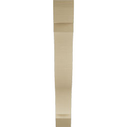Ekena Millwork - BKTUR055X40X40FST06RCPR - Timberthane Faux Wood Funston Style Bracket, Slat Ends, 5 1/2"W x 40"D x 40"H, Primed Tan