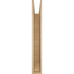 Ekena Millwork - BKTUR055X40X40FST06RCPR - Timberthane Faux Wood Funston Style Bracket, Slat Ends, 5 1/2"W x 40"D x 40"H, Primed Tan