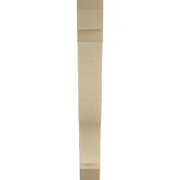Ekena Millwork - BKTUR055X40X44FST06RCPR - Timberthane Faux Wood Funston Style Bracket, Slat Ends, 5 1/2"W x 40"D x 44"H, Primed Tan