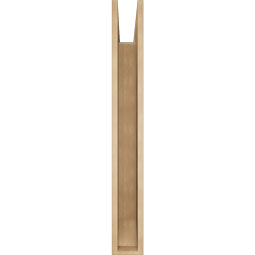 Ekena Millwork - BKTUR055X40X44FST06RCPR - Timberthane Faux Wood Funston Style Bracket, Slat Ends, 5 1/2"W x 40"D x 44"H, Primed Tan