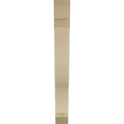 Ekena Millwork - BKTUR055X40X48FST06RCPR - Timberthane Faux Wood Funston Style Bracket, Slat Ends, 5 1/2"W x 40"D x 48"H, Primed Tan