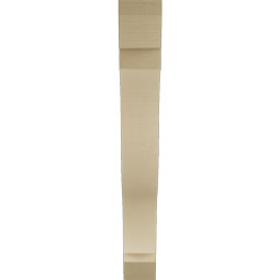 Ekena Millwork - BKTUR055X42X42FST06RCPR - Timberthane Faux Wood Funston Style Bracket, Slat Ends, 5 1/2"W x 42"D x 42"H, Primed Tan
