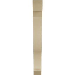 Ekena Millwork - BKTUR055X42X48FST06RCPR - Timberthane Faux Wood Funston Style Bracket, Slat Ends, 5 1/2"W x 42"D x 48"H, Primed Tan