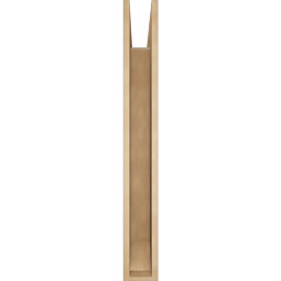 Ekena Millwork - BKTUR055X44X44FST06RCPR - Timberthane Faux Wood Funston Style Bracket, Slat Ends, 5 1/2"W x 44"D x 44"H, Primed Tan