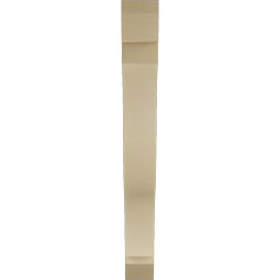 Ekena Millwork - BKTUR055X44X48FST06RCPR - Timberthane Faux Wood Funston Style Bracket, Slat Ends, 5 1/2"W x 44"D x 48"H, Primed Tan
