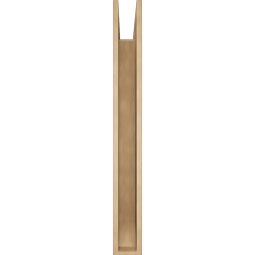 Ekena Millwork - BKTUR055X44X48FST06RCPR - Timberthane Faux Wood Funston Style Bracket, Slat Ends, 5 1/2"W x 44"D x 48"H, Primed Tan