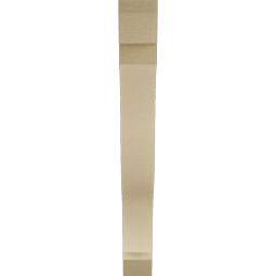 Ekena Millwork - BKTUR055X46X46FST06RCPR - Timberthane Faux Wood Funston Style Bracket, Slat Ends, 5 1/2"W x 46"D x 46"H, Primed Tan