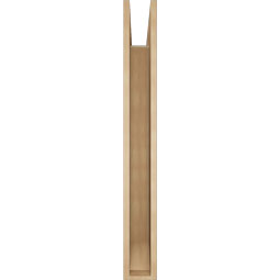 Ekena Millwork - BKTUR055X46X46FST06RCPR - Timberthane Faux Wood Funston Style Bracket, Slat Ends, 5 1/2"W x 46"D x 46"H, Primed Tan